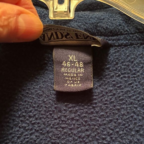 Lands' End Soft Fleece Royal Blue Casual Button Down Shirt Size XL - Picture 4 of 10